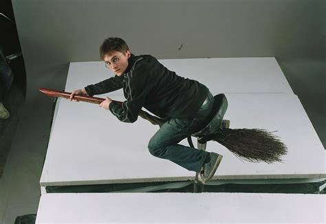 harry potter riding broomstick